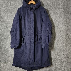 Ines de la Fressange Paris X Uniqlo Parka Jacket In Navy Size M